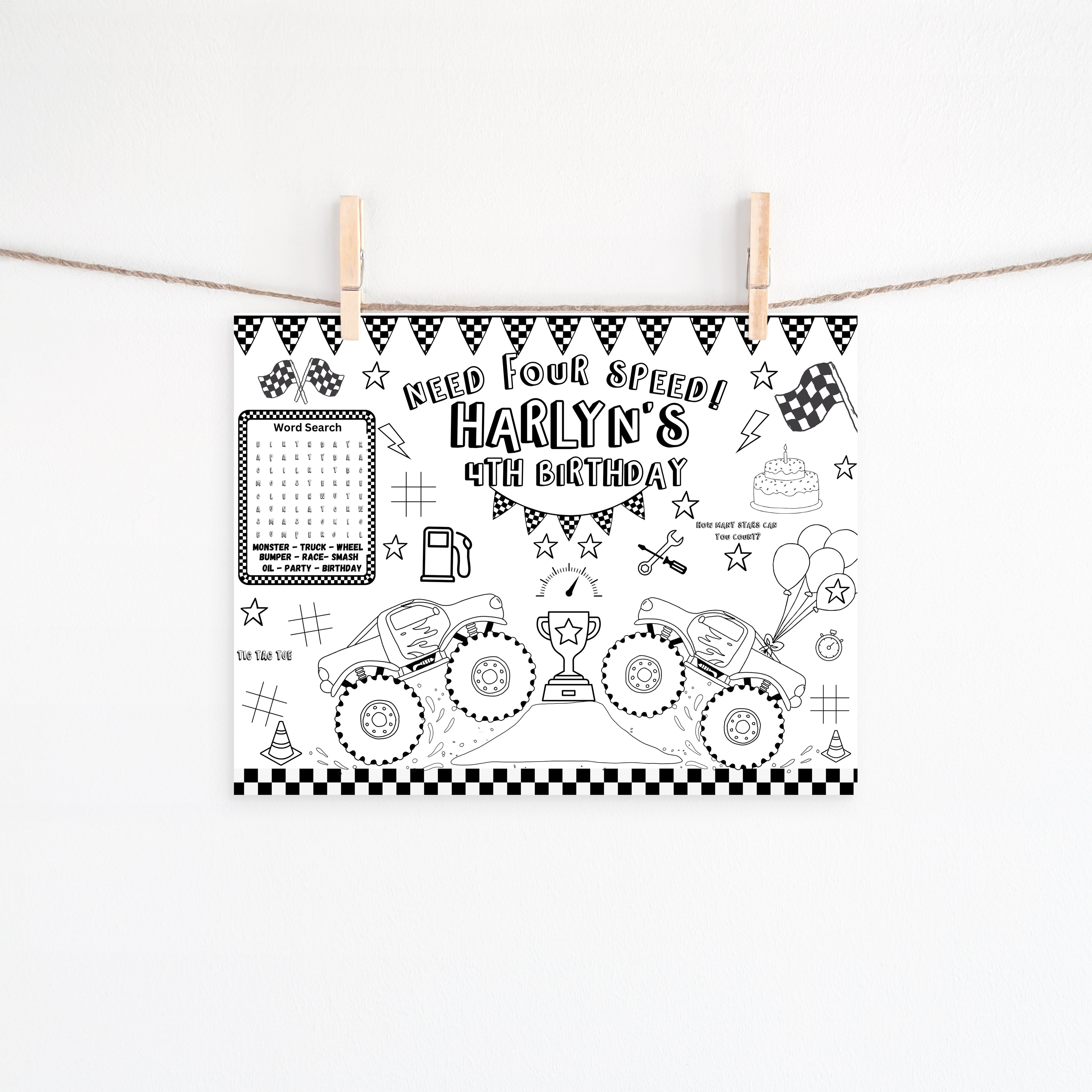 Monster Truck Birthday party BUNDLE - Any Age