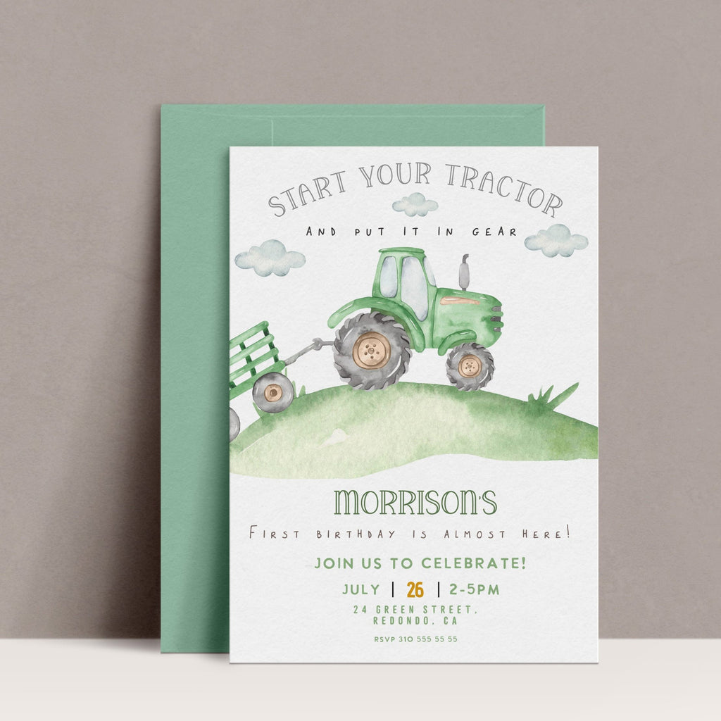 Green Tractor Banner