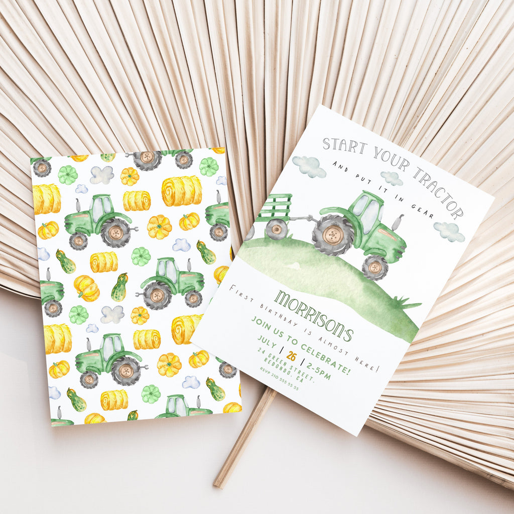 Green Tractor Banner