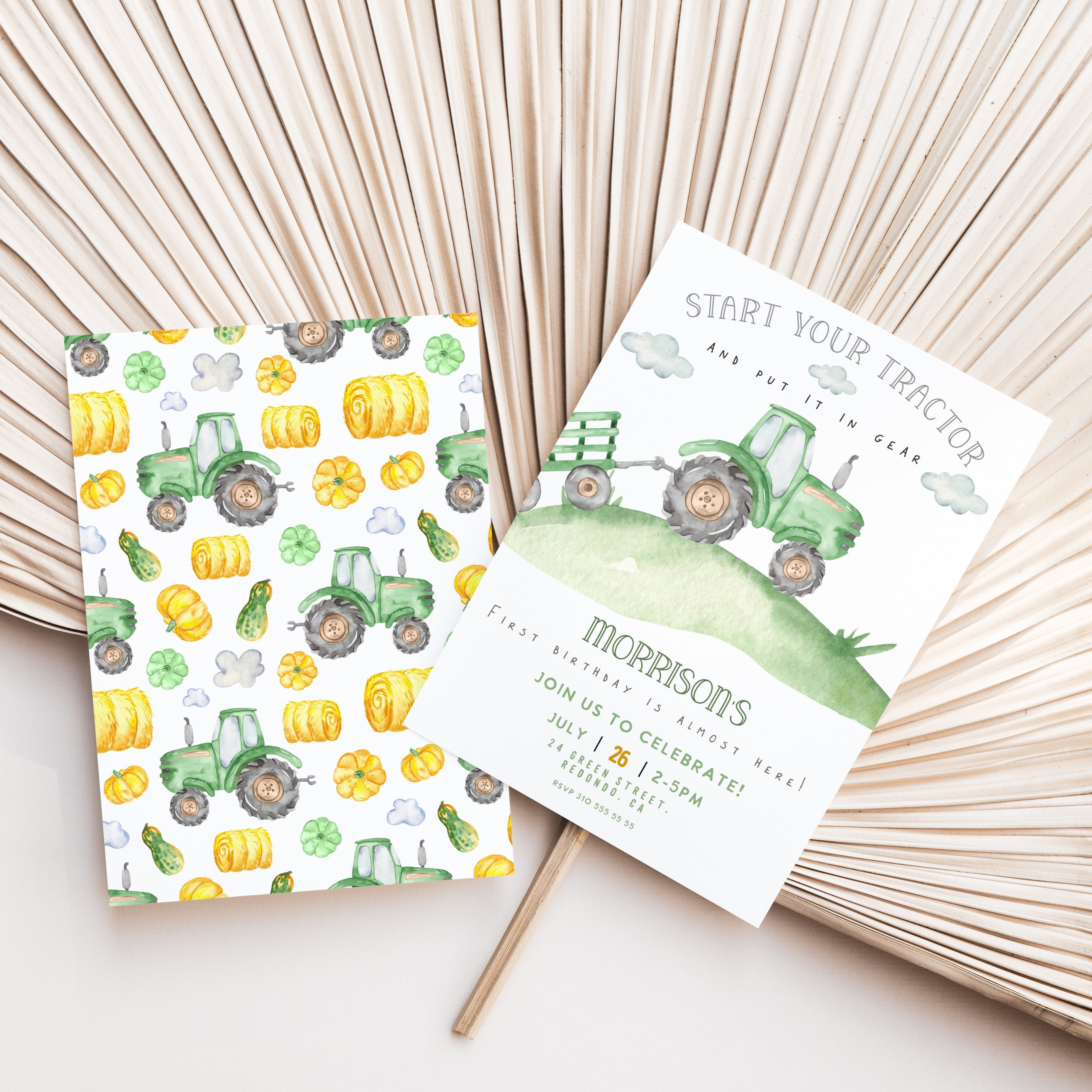 Green Tractor Banner