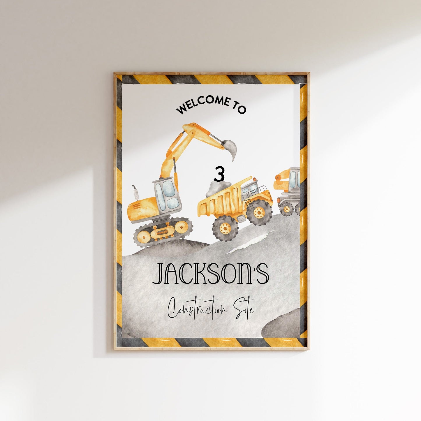 Construction birthday invitation, Construction party, truck party, construction invite, Digger party, dump truck birthday, any age, welcome sign, construction welcome poster, construction party decor