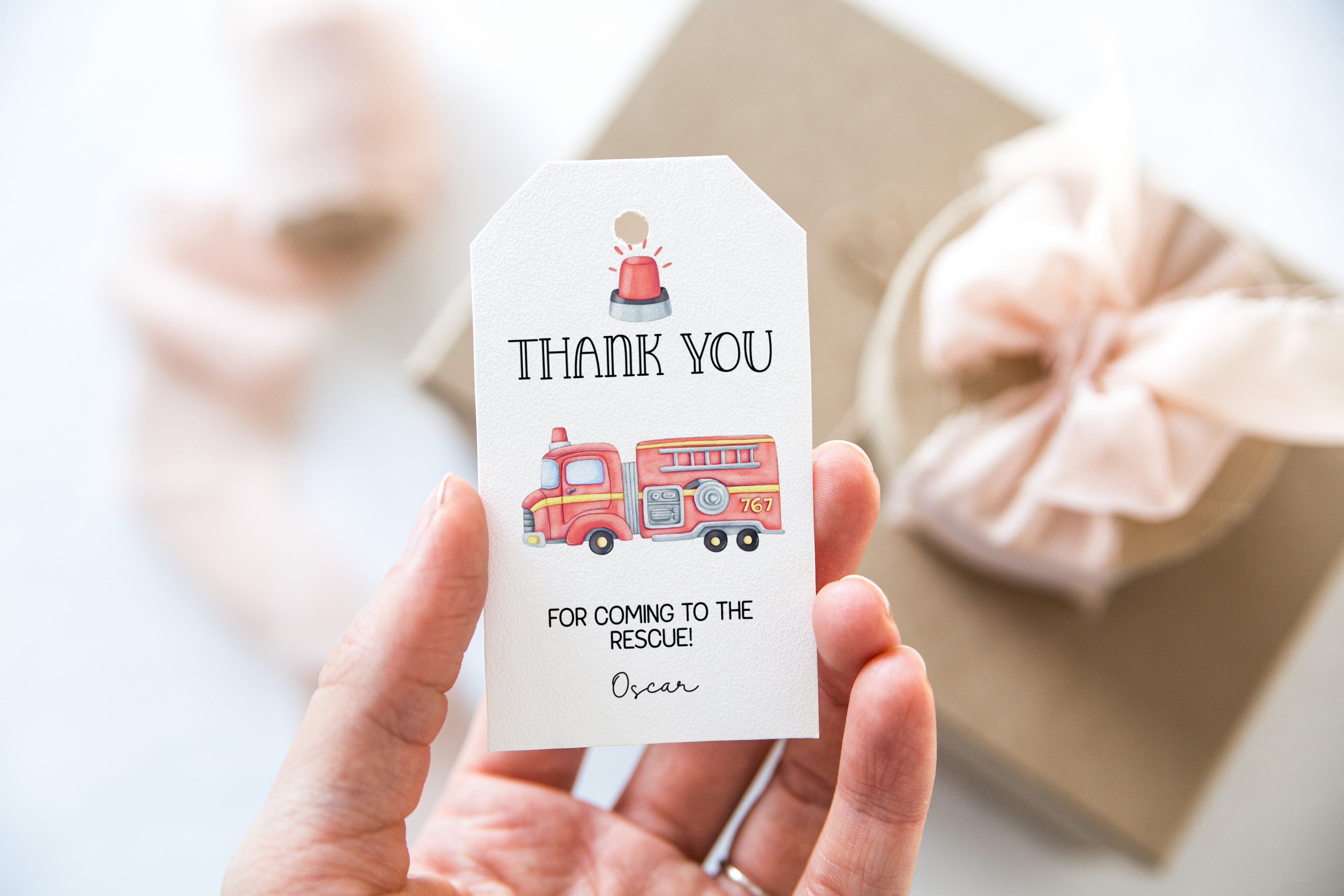 Firetruck Welcome sign
