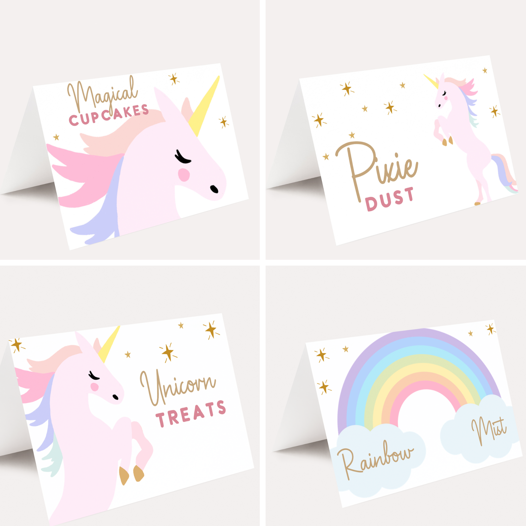 Unicorn Birthday party BUNDLE- FOUR EVER MAGICAL
